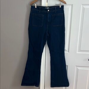 LOFT Dark Blue Flare Jeans